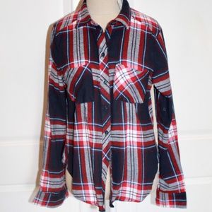 Red White and Blue Flannel